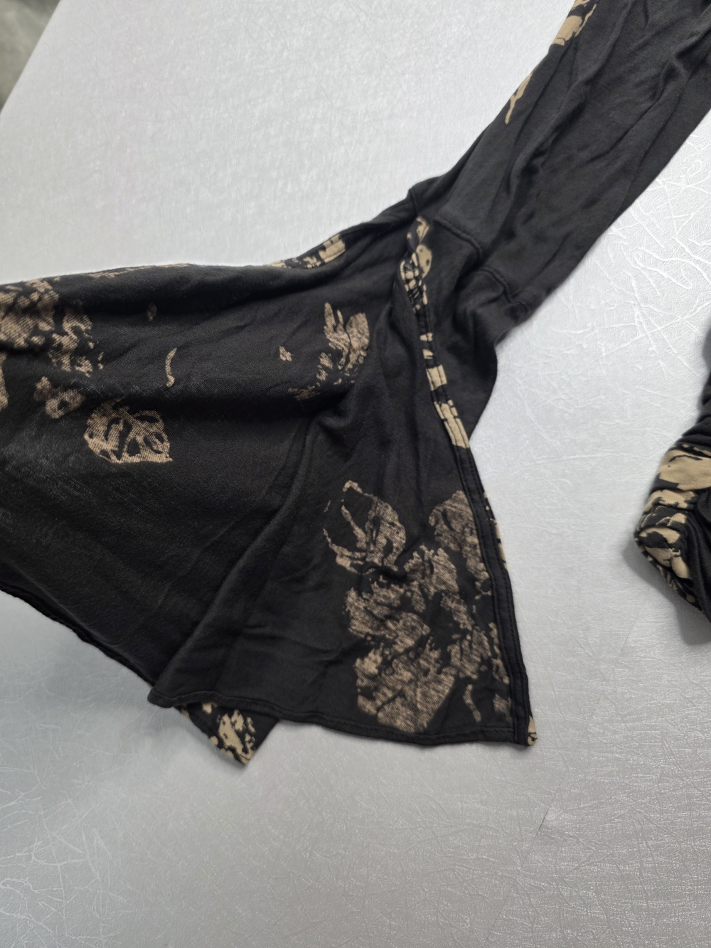 Free People Fiona Boho Floral Wrap Top, Size L - Picture 2 of 5